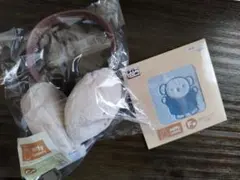 ★★タイトーくじ★★新品 　イヤーマフ（ボリス)&ふわふわハンカチ(ボリス)