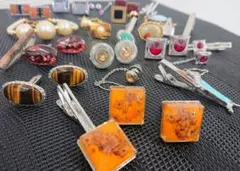 B カフス ネクタイピン まとめ売り セット物 セット ダックスフンド ストーン