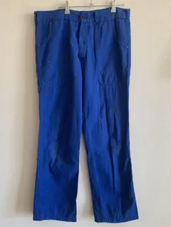 60s 70s フレンチワーク　コットンパンツ　針シンチバック 60s 70s フレンチワーク コットンパンツ 針シンチバック - メルカリ