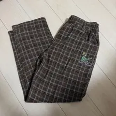 leftalone チェックボトムス