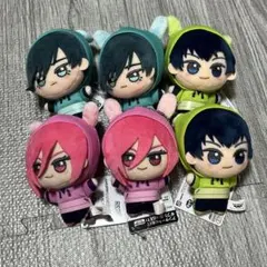 ③namco限定　ブルーロックちびぐるみCASUAL BUNNY 3種6体セット