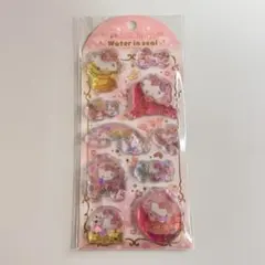 ゆらゆら キラキラ ハローキティ ウォーターインシール 立体 サンリオ ぷっくり