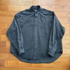 H BEAUTY&YOUTH ブラックデニムシャツ 長袖シャツ Mサイズ