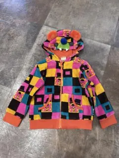 Bit’z 100cm カラフル もこもこ パーカー 美品