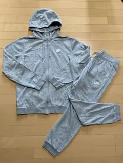 Nike グレー フルジップパーカー＆スウェットパンツセット M
