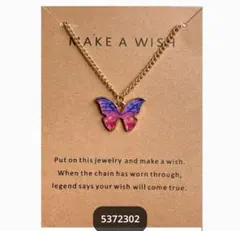 蝶々ネックレス 韓国ファッション アクセサリー