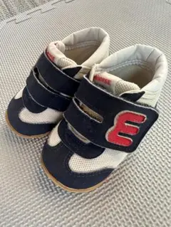ミキハウス ベビーシューズ 120 ネイビー/ホワイト