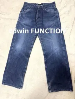 Edwin FUNCTION ダークブルー ストレートデニム 30×33 Mのサムネイル
