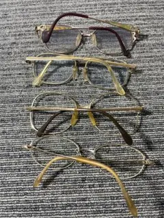 メガネ 4本セットまとめ　10k、12k