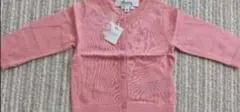 ボンポワン♪12M（75）カーディガン　ピンク系　ベビー　新品　高品質☆刺繍入り