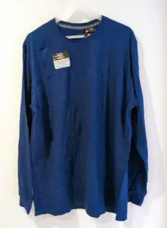 FRUIT OF THE LOOM SELECT　青いコットン長袖シャツ XL