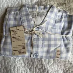 MUJI パジャマ ライトブルーチェック 120のサムネイル