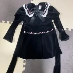 mezzo piano リボン付きワンピース　100