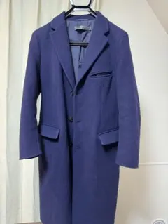 UNIQLO ＋J ジルサンダー Sサイズウールブレンドチェスターコートネイビー