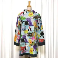 【美品】アルベロベロ リバーシブル ハイネック チュニック パイル地 ぶたさんのサムネイル