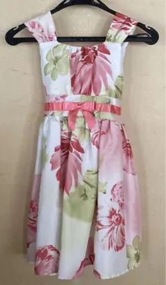 フラワープリント フォーマルドレス 発表会　結婚式