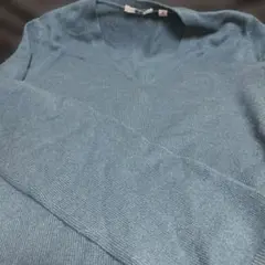 ユニクロコ　カシミヤ100%Vネック ダークグリーン　セーター　Mサイズ