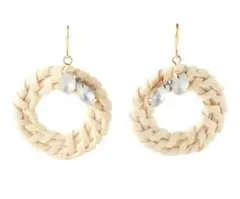 【No.39】アネモネ ピアス ビジュー まとめ売り ラタン 夏 アクセ 福袋