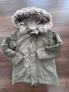 GLOBAL WORK 中綿コート　Ｓサイズ　カーキ