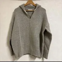 ジップアップニット