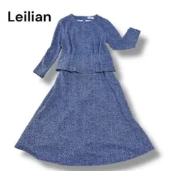 【ほっぺ様用】レリアン セットアップ 11号 L 濃紺 総柄 日本製