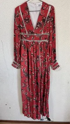 パール付きチャイナドレス風ワンピース