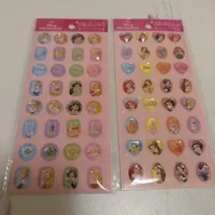 セリア ディズニープリンセス ストーンシール 2種セット