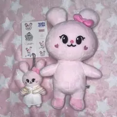 NiziUミイヒ NIZOOPYONPYON ぬいぐるみ マスコットキーホルダー