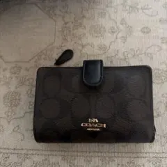 COACH 三つ折り財布 ブラック