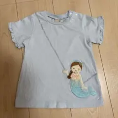 美品　プティマイン　マーメイド　フリル　Tシャツ　90