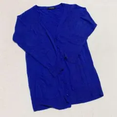INGNI イング カーディガン 青 ブルー 長袖 M シンプル 無地 ニット