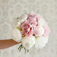 ウェディング ラウンドブーケ 芍薬