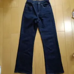 UNIQLO フレア ハイライズ　ジーンズ 　22インチ