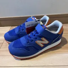 新品　ニューバランス　スニーカー　373 ブルー　青　オレンジ　19