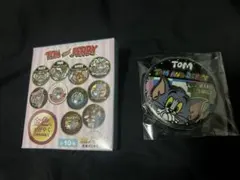 トムとジェリー 缶バッジ 金バッジ トム TOM