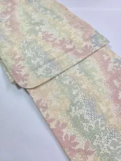 ぶ*く様 【24時間以内発送】着物 十日町紬 絣柄 正絹