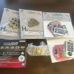 ジョジョ　ジョルノ　ピンズ　メタルピン　5部　H賞　一番くじ　ステッカー付き