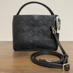 MARY QUANT 4ペタルレトロ 2WAYミニトート (ブラック)