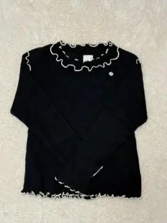 プティマイン フリル長袖カットソー