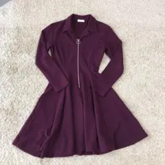 おすすめ美品！とっても綺麗なラインの柔らかいワンピース　秋冬