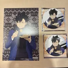 ハイキュー はふはふ 缶バッジ 特典 POPUP ポップアップ 黒尾鉄朗