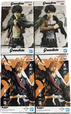 Grandista BLEACH 黒崎一護 進撃の巨人 エレン リヴァイ 4個