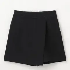 グレースコンチネンタル ダイアグラム ツイードラップショートパンツ ブラック38