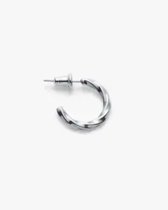 ツイストデザイン ピアス(片耳用) シルバー