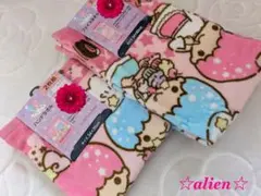 〒【キキララ☆ピンク☆フェイスタオル＆ハンドタオル2枚組】各1枚ずつです✿