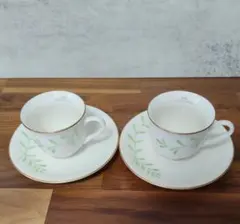 Afternoon Tea カップ＆ソーサー 2客セット リーフ柄 2007