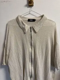 AZUL by moussy メッシュジップトップス