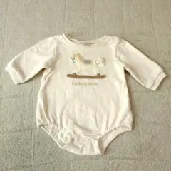 バースデイ　コトリ　木馬ロンパース　70cm