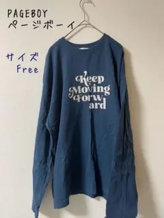 PAGEBOY ページボーイ　両面プリント　ロングスリーブTシャツ　F