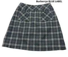 希少 Burberrys BLUE LABEL チェック柄 ミニスカート36 S